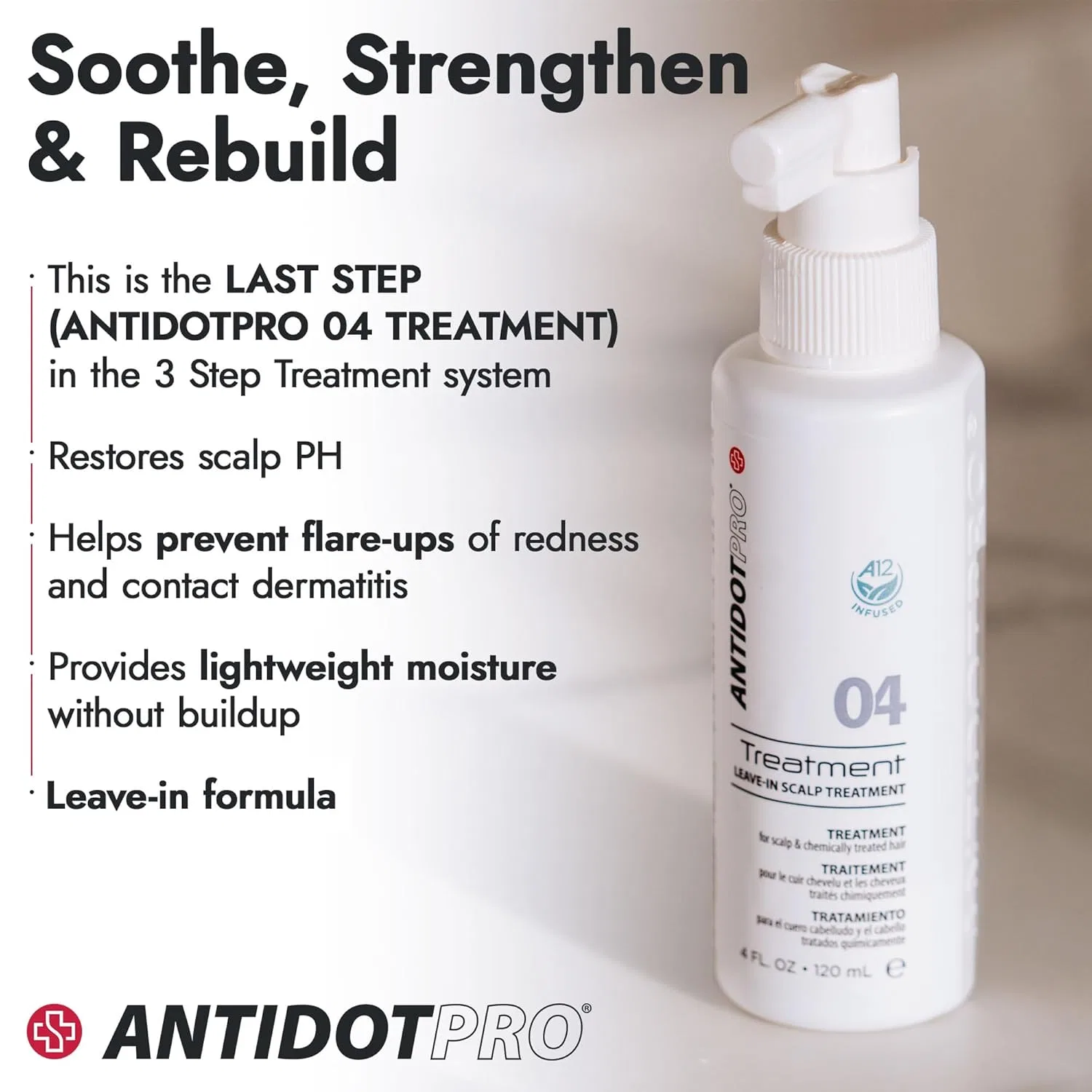 Несмываемый уход ANTIDOTPRO Treatment 04 для чувствительной кожи головы, 120 мл Antidot Pro — фото 4