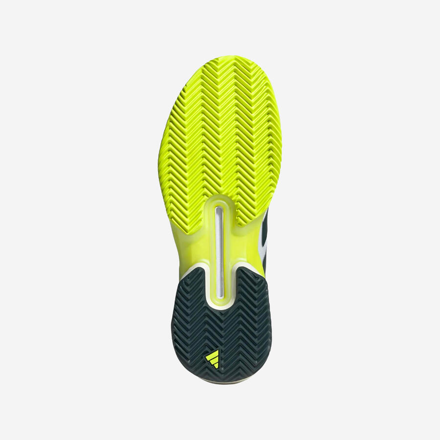 ADIDAS Мужские теннисные кроссовки для грунтовых кортов Adizero Ubersonic 5, белые/зелёные — фото 4