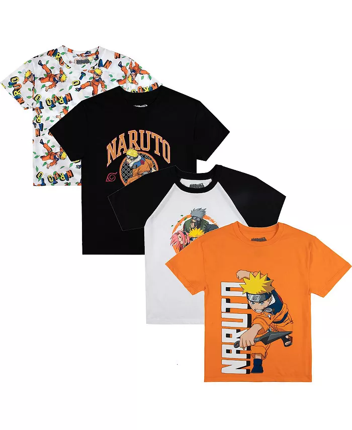 

Футболки с круглым вырезом и коротким рукавом Uzumaki для мальчиков, 4 шт. - размер S Naruto, мультиколор