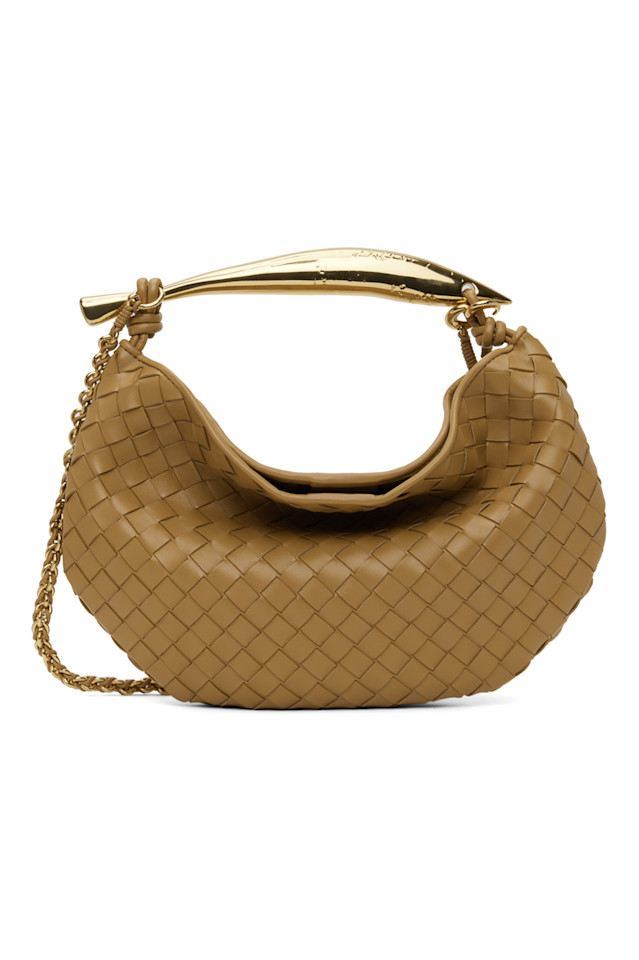 

Сардина с цепочкой Bottega Veneta, цвет dark praline