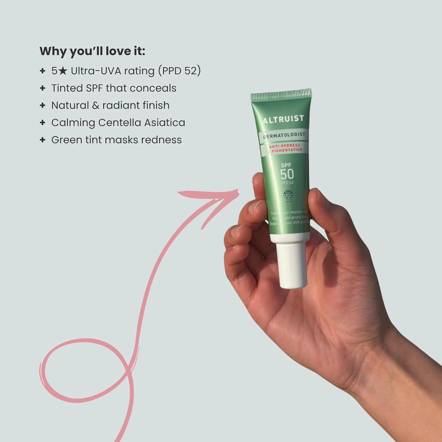 Солнцезащитный крем Altruist SPF 50 с тонирующим эффектом Altruist — фото 4