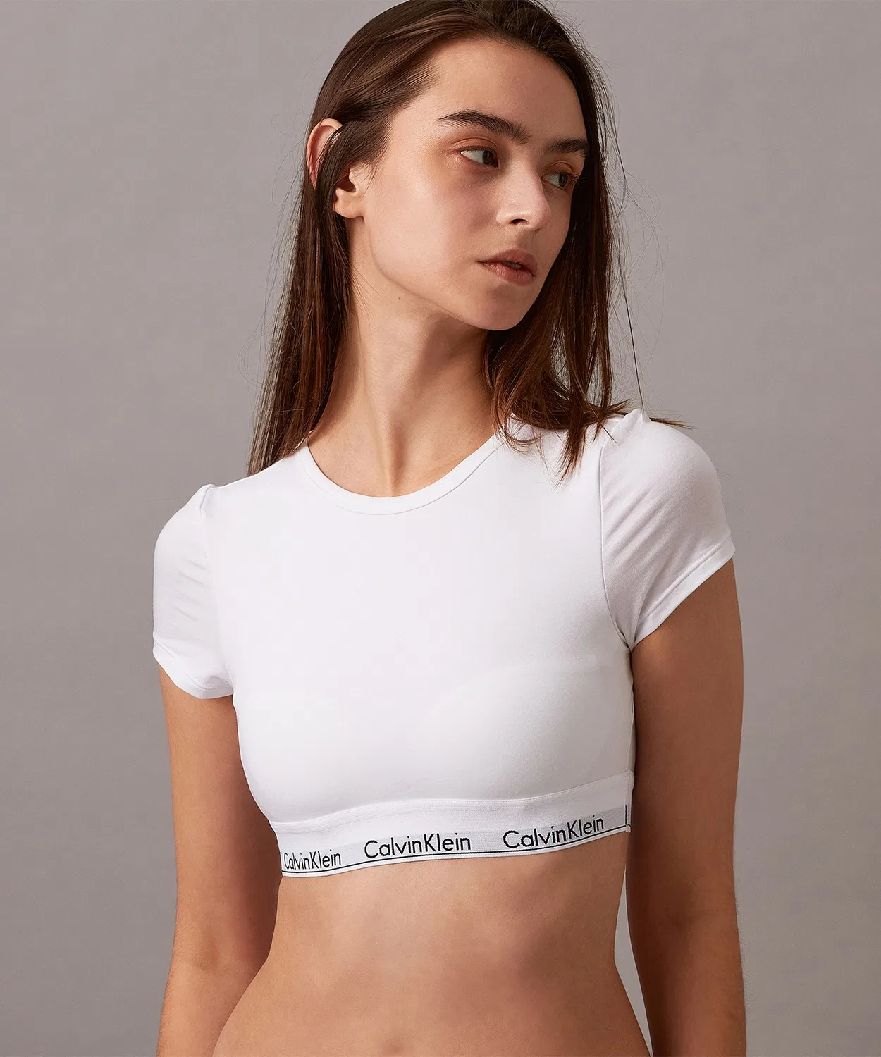 Бралетт-футболка Calvin Klein Icon Cotton белый