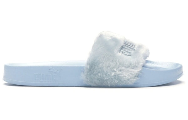 Тапочки fenty x fur slide 'cool blue' Puma, синий — фото 2