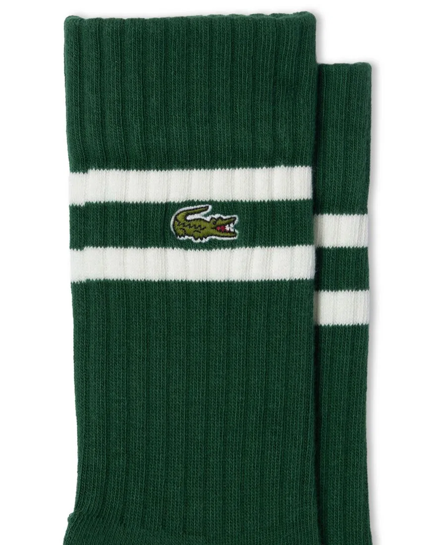 Мужские носки средней высоты, комплект из 2 пар Lacoste, Green/Flour — фото 3