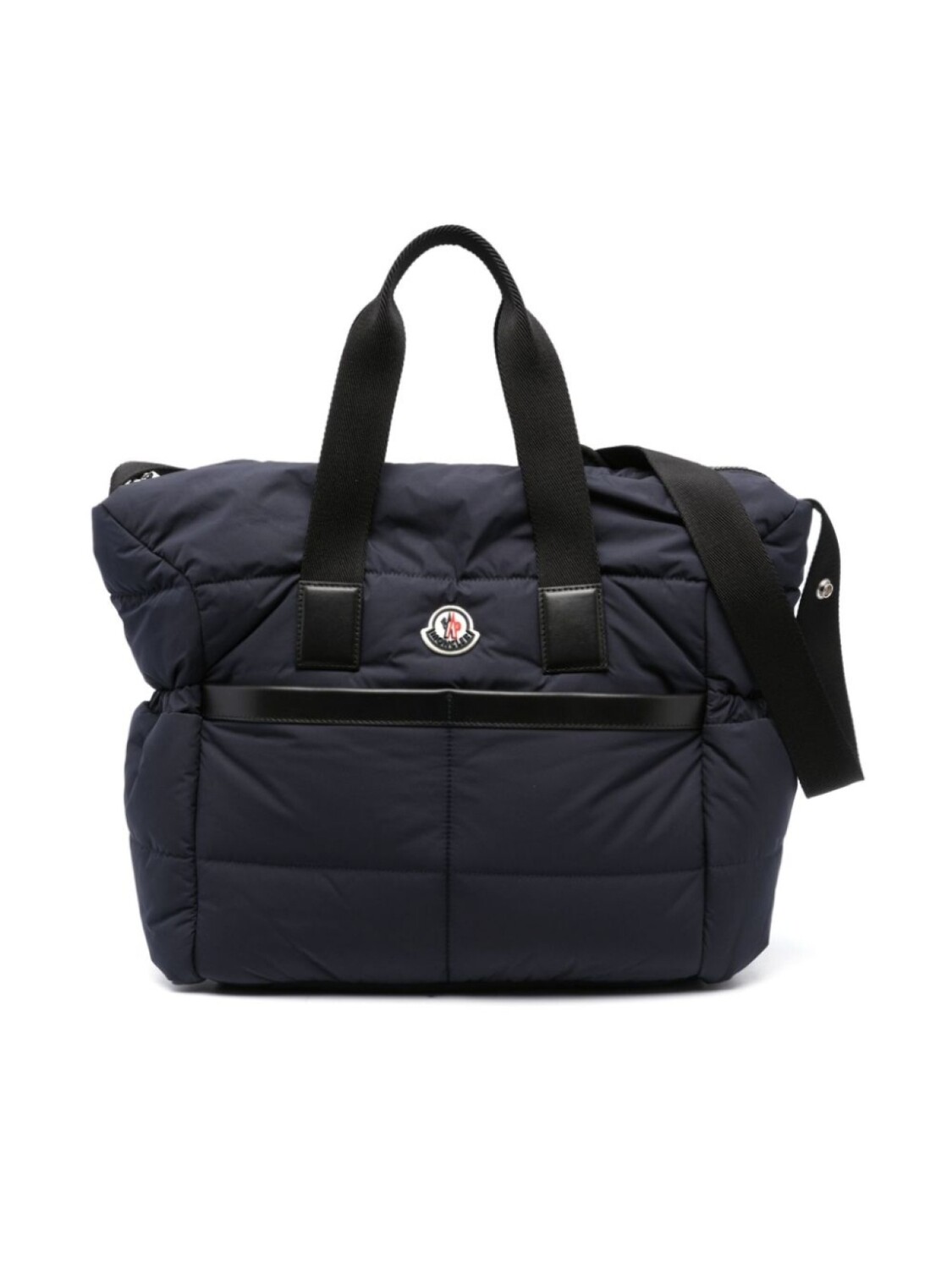 

Moncler Enfant пеленальная сумка с нашивкой-логотипом, синий