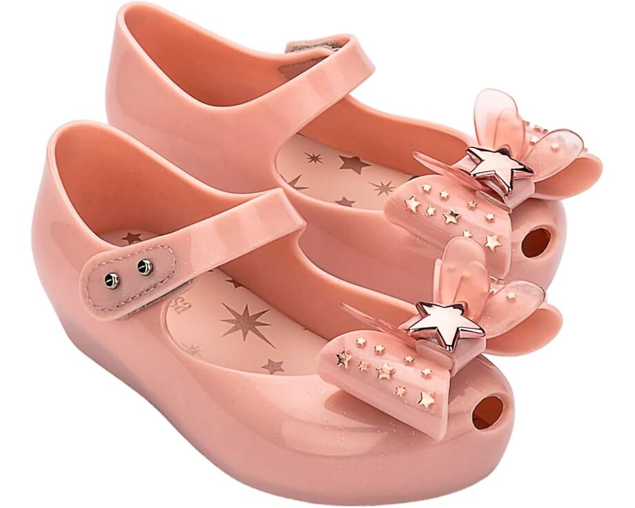 

Туфли на плоской подошве Mini Melissa Mini Melissa Ultragirl Star II, цвет Glitter Pink