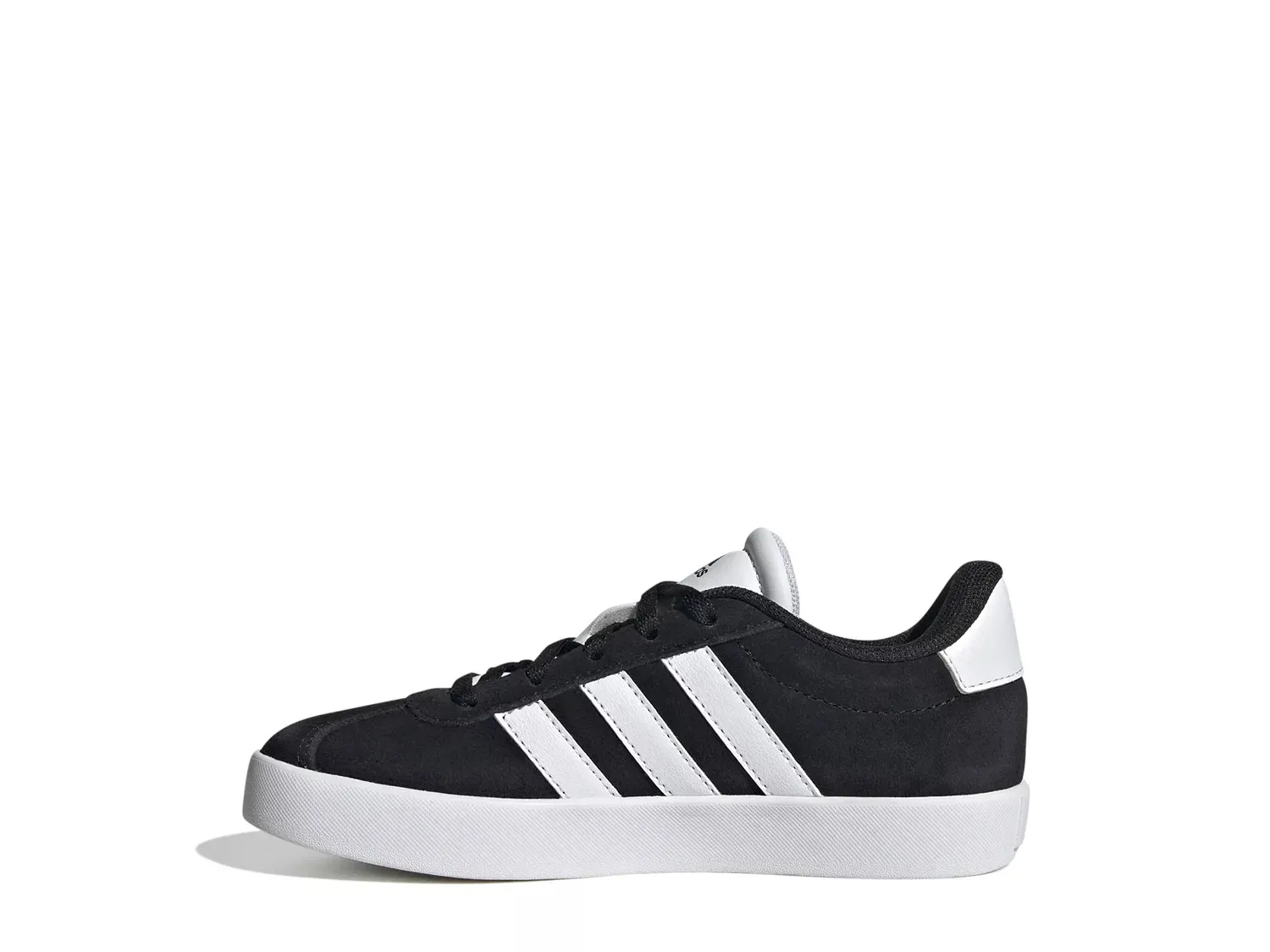 Кроссовки Adidas VL Court 3.0 — детские, черные/белые — фото 2