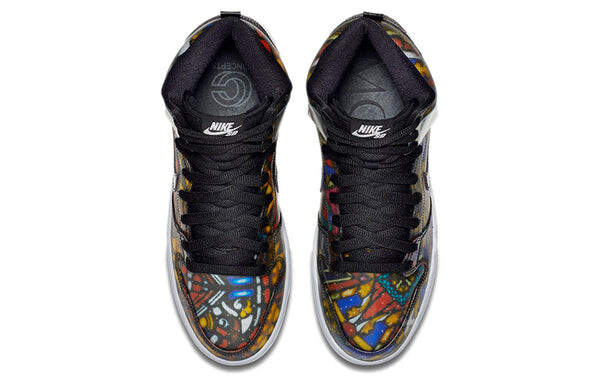 Кроссовки x concept sb dunk высокие Nike, черный — фото 4