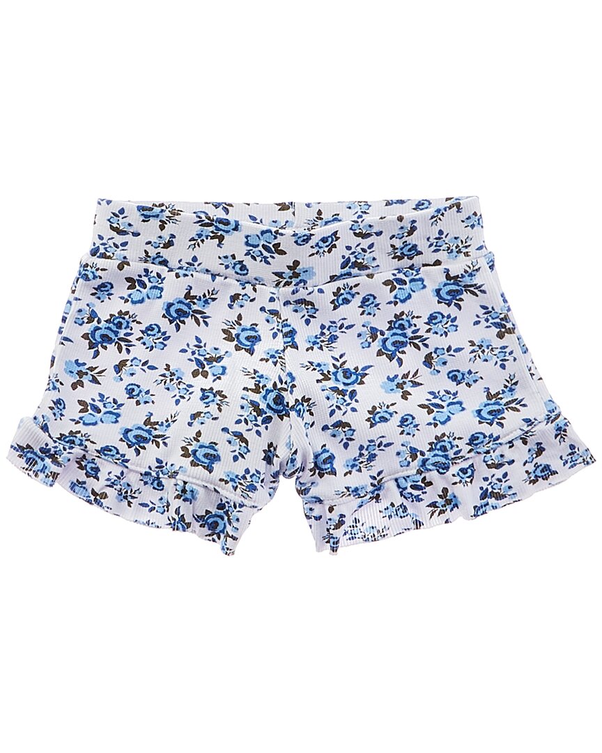 

Цветы от Zoe Шорты риб 2x2 с махровой подкладкой Flowers by zoe, синий