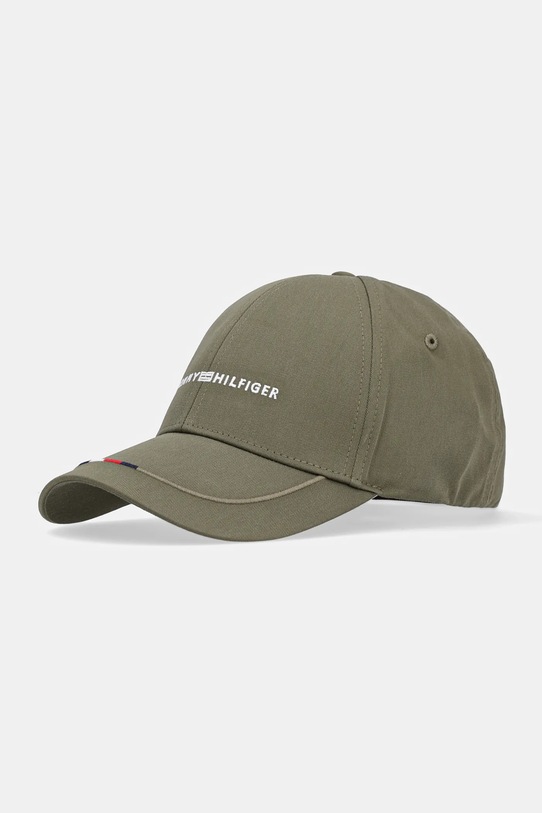 

Хлопковая кепка с козырьком Tommy Hilfiger, зеленый