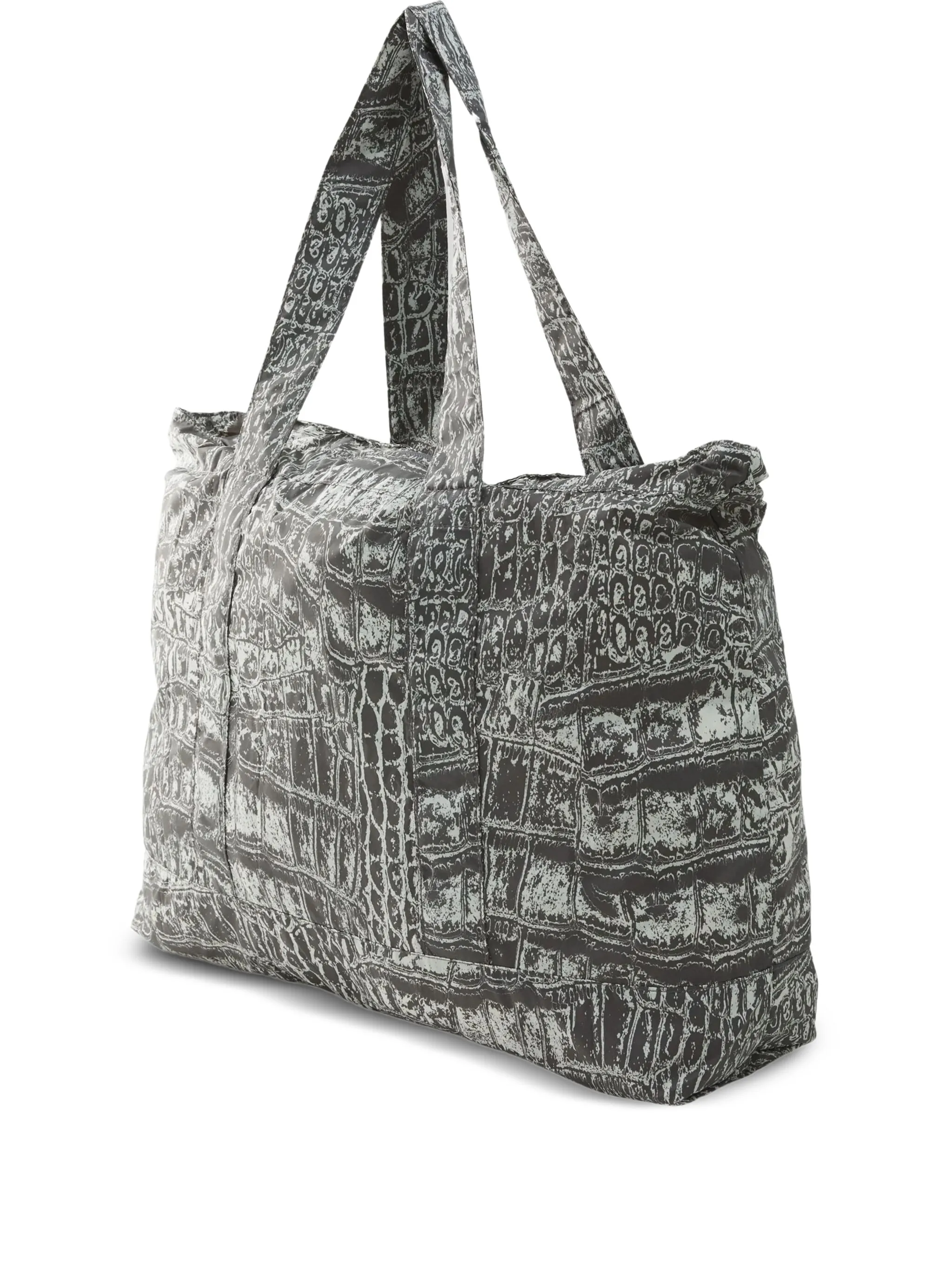 

Сумка-тоут с тиснением под крокодила Adidas By Stella Mccartney, серый