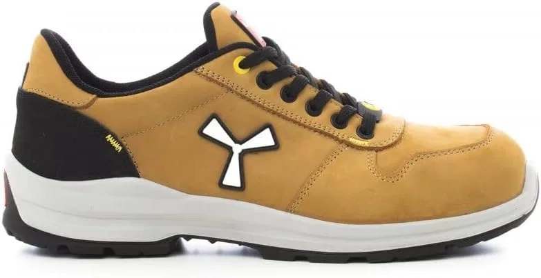 Мужские защитные ботинки PAYPER Get Force Low Safety Shoes S3 из натуральной коровьей кожи, дышащие, с амортизацией, цвет «Желтая осина»