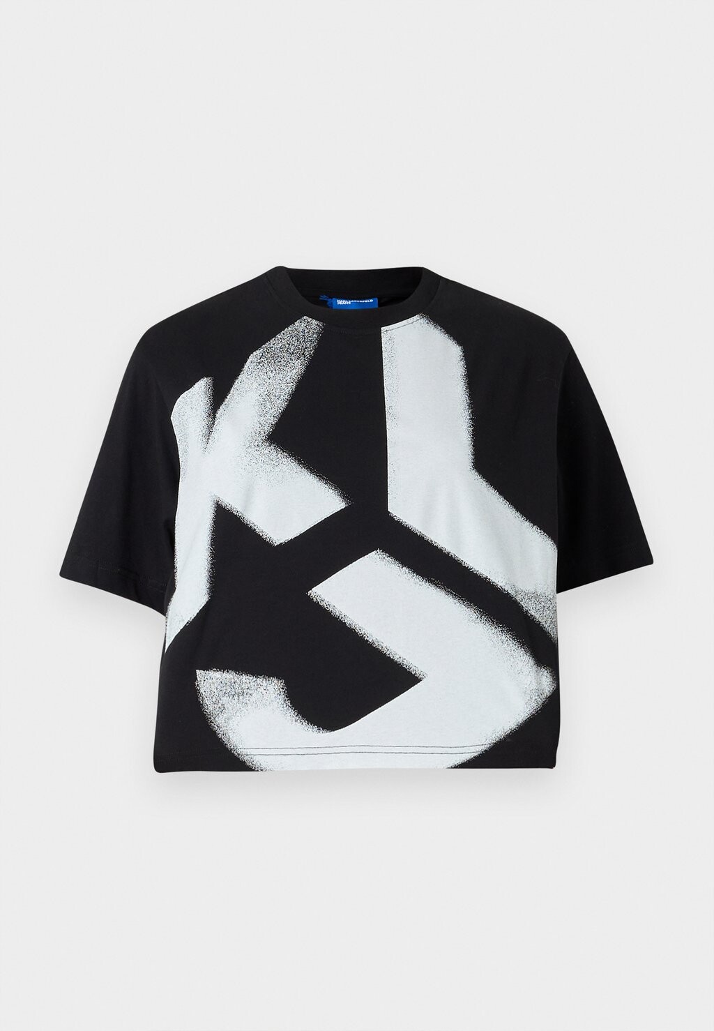 

Футболка с принтом CROPPED BLEACH LOGO TEE Karl Lagerfeld Jeans, черный