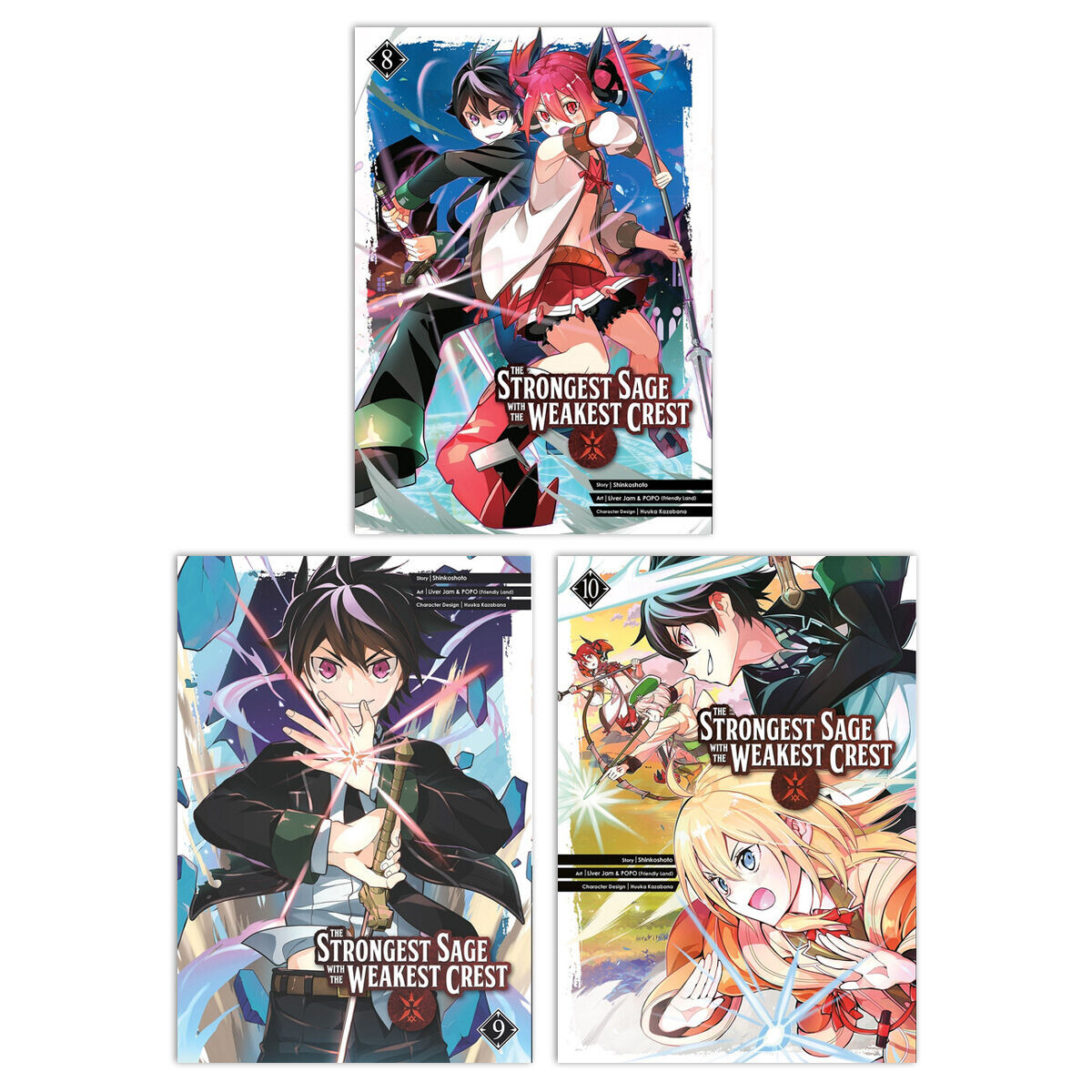 

Манга The Strongest Sage with the Weakest Crest Manga (8-10) Bundle