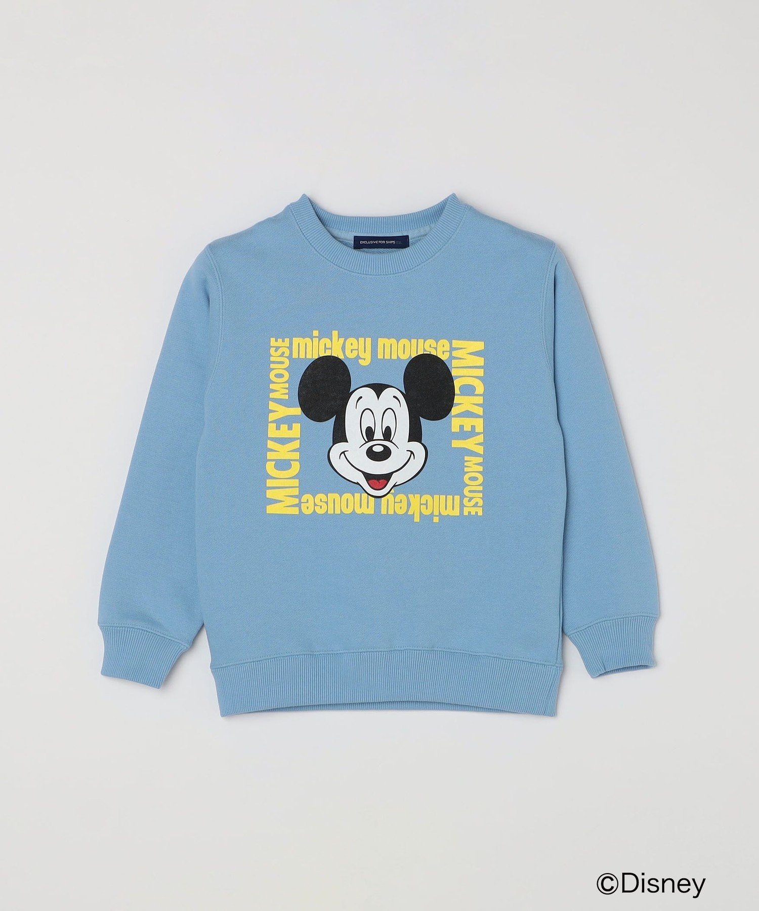 Толстовка с принтом GOOD ROCK SPEED/Микки Маус SHIPS any, Light blue — фото 3