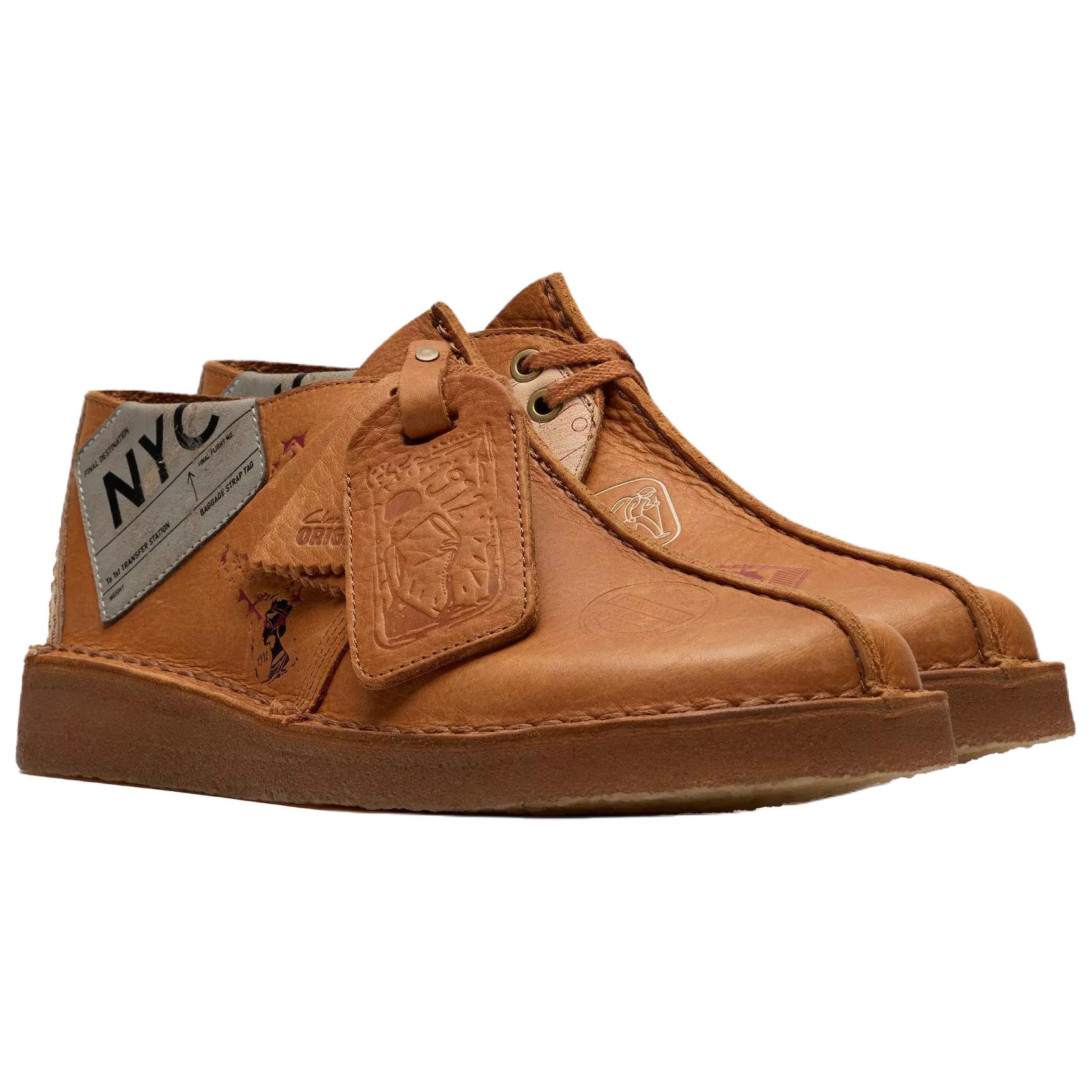 Clarks Коричневые мужские повседневные ботинки Desert Trek, цвет Brown — фото 3