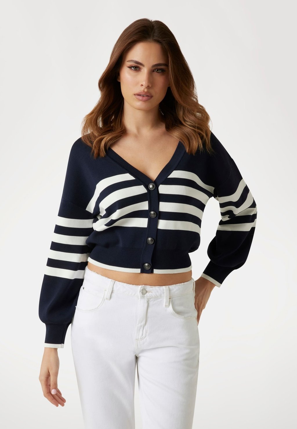 

Кардиган ZWEIFARBIGER STREIFEN Guess, синий