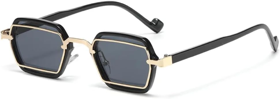 

Солнцезащитные очки с защитой UV400 | Маленький панк, разноцветные линзы | для женщин и мужчин, для занятий спортом на открытом воздухе и вождения (C3 Черный, Золотой, Желтый) LXLHWN, C2 Gold Black