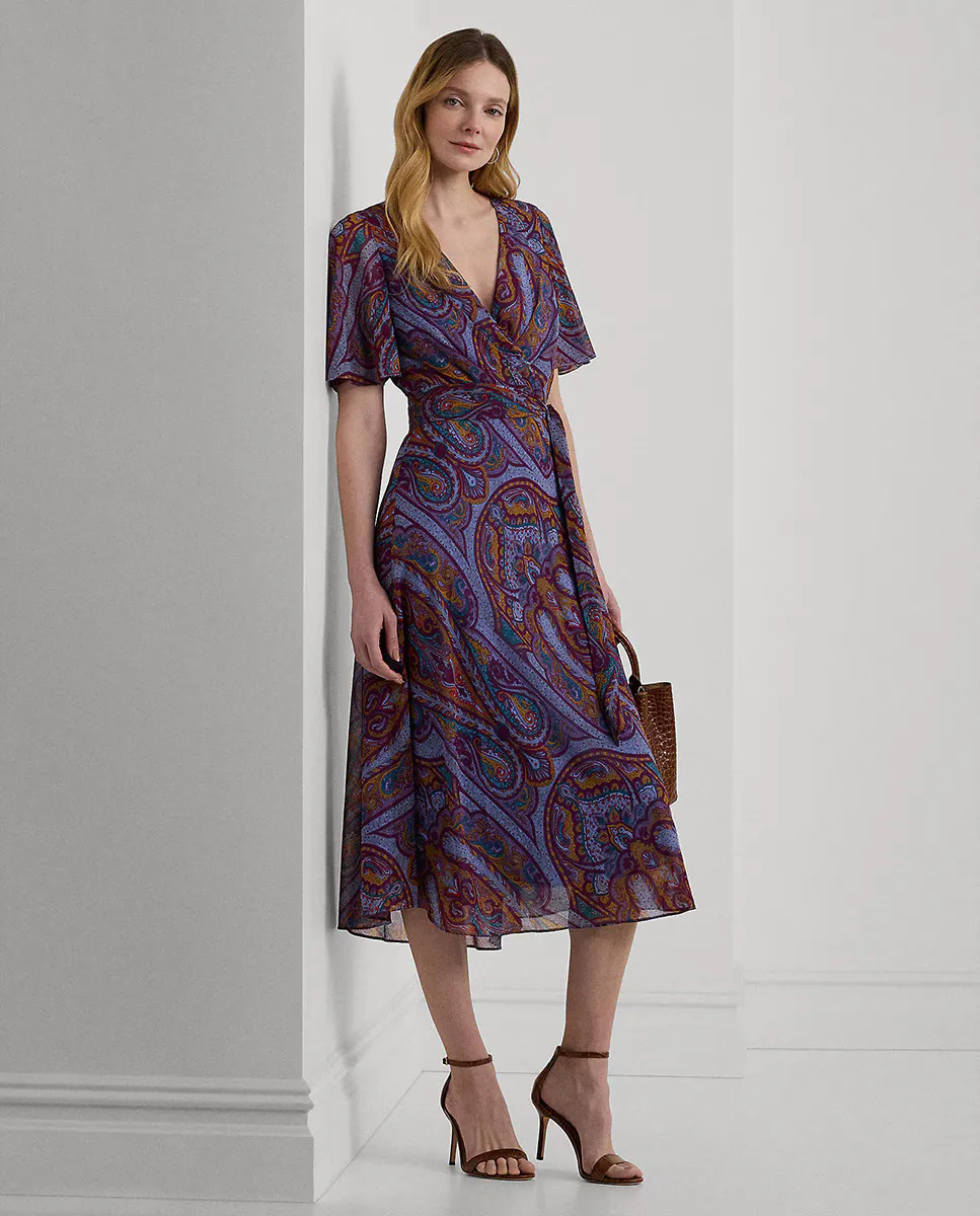 

Платье миди с принтом пейсли Lauren Ralph Lauren, цвет Multicolor