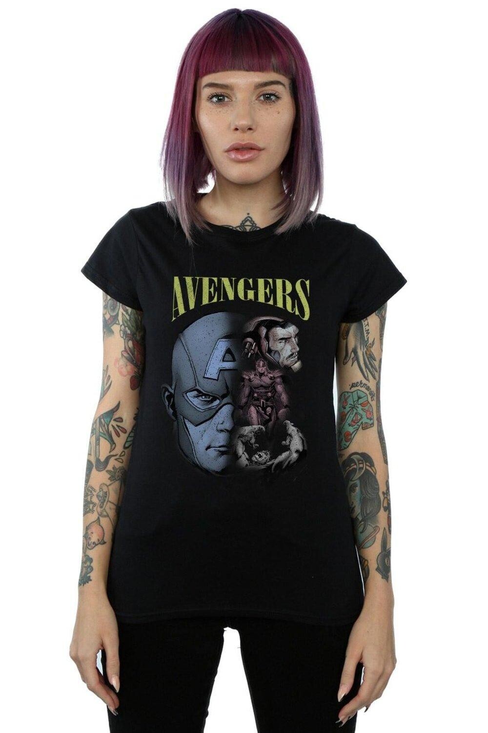 

Хлопковая футболка Avengers Homage Marvel, черный