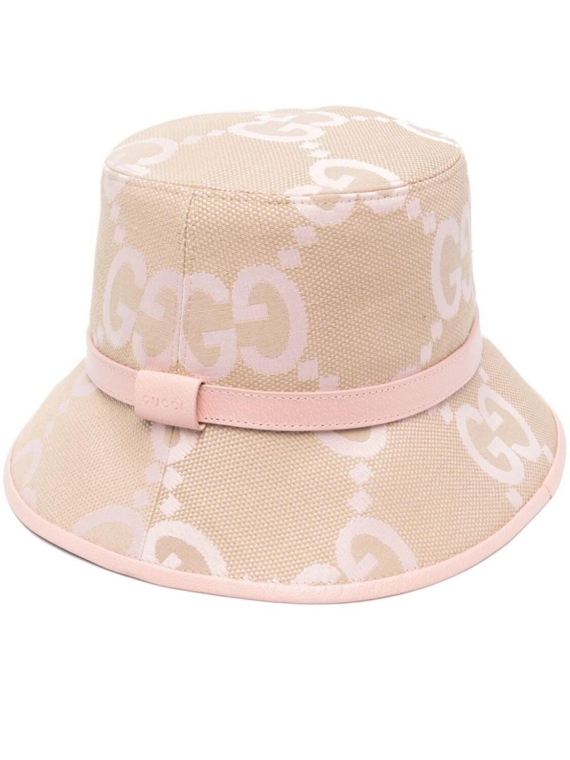 

Панама с логотипом Double G Gucci, нейтральный цвет