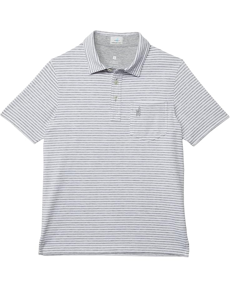 

Поло johnnie-O Kids Dante Striped Polo, цвет Heathered Gray