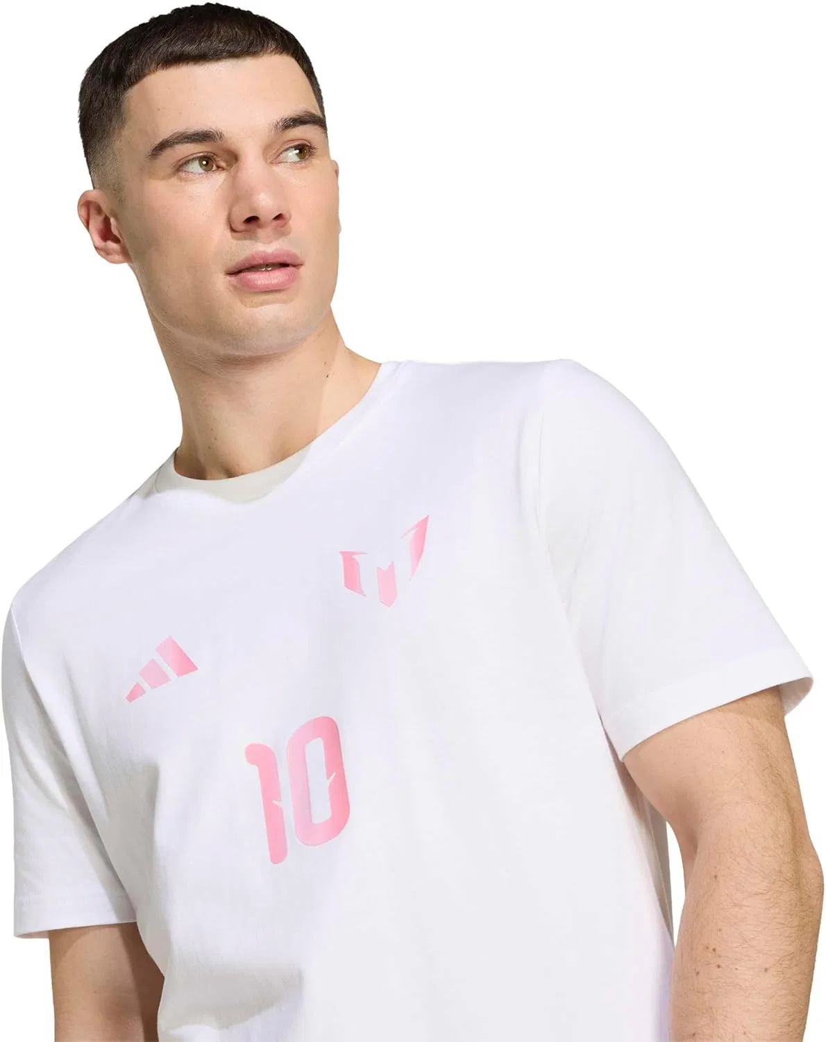 Футболка Adidas Men's Messi N&n G T, белый — фото 4