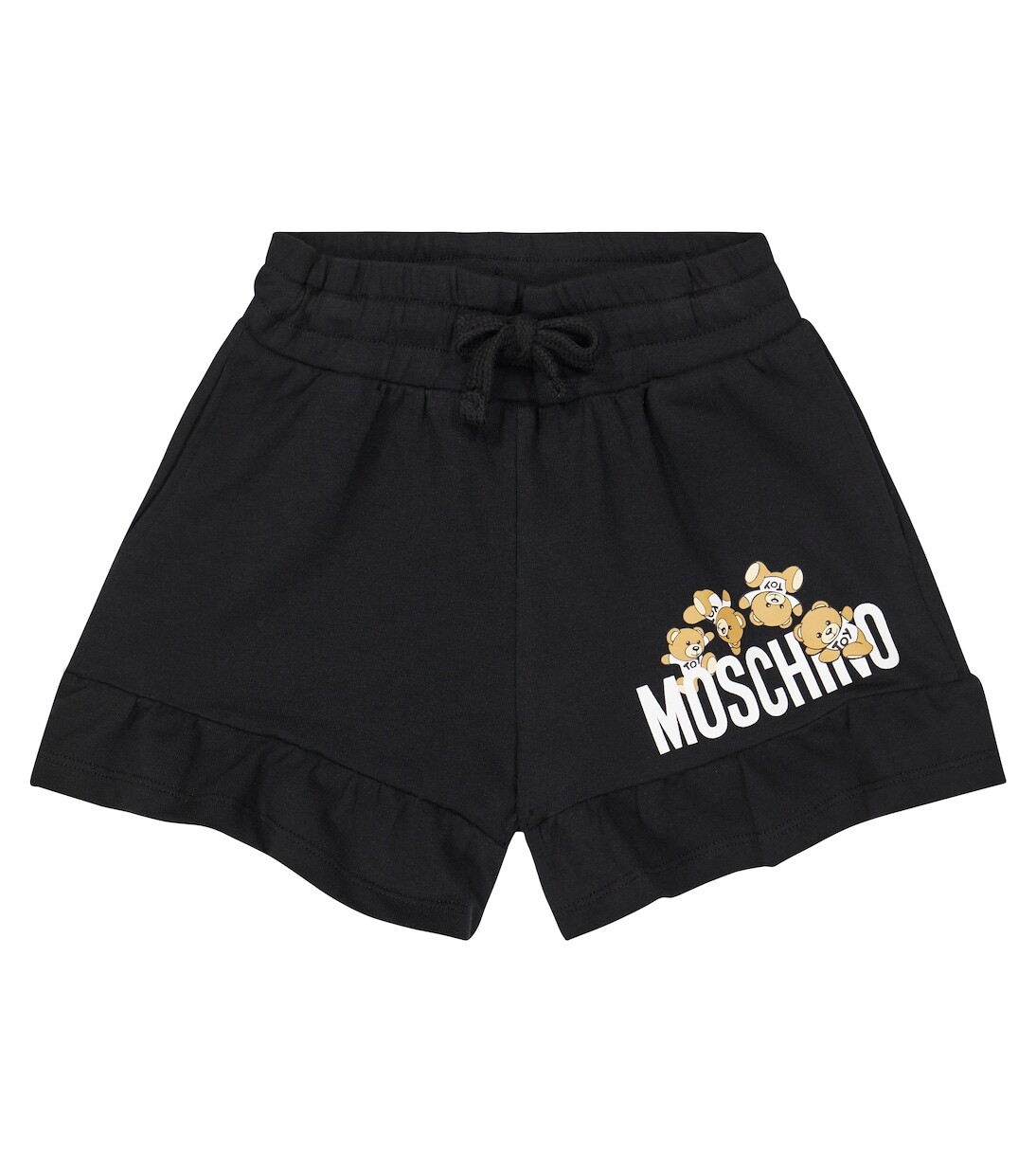 

Шорты teddy bear из хлопкового джерси Moschino, черный