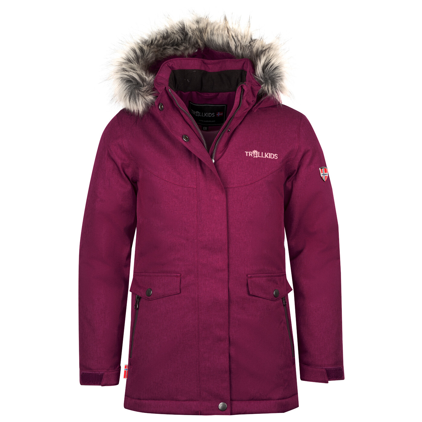 

Пальто Trollkids Girl's Oslo Coat XT, цвет Plum/Mauve