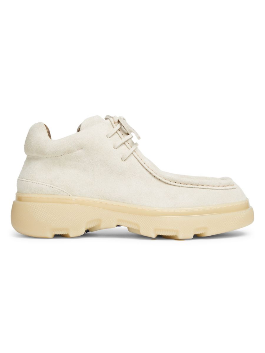 

Ботинки Creeper Mid со шнуровкой Burberry, цвет Clay