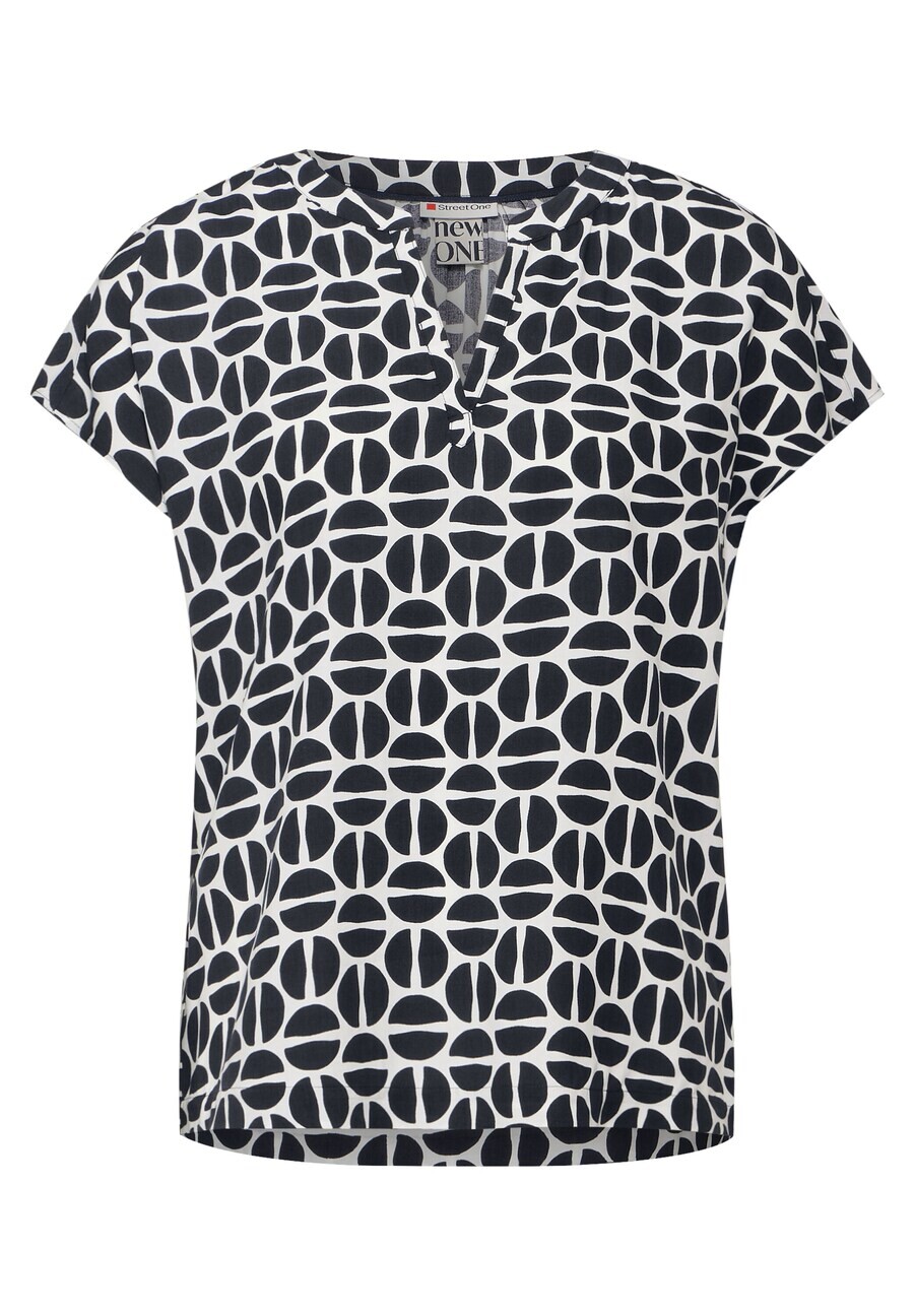 

Блузка с коротким рукавом STREET ONE Blouse, темно-синий