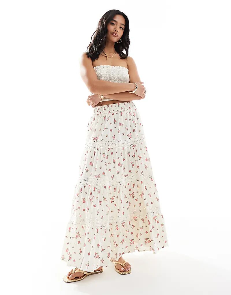 

Юбка макси Miss Selfridge Petite с отделкой и вставками