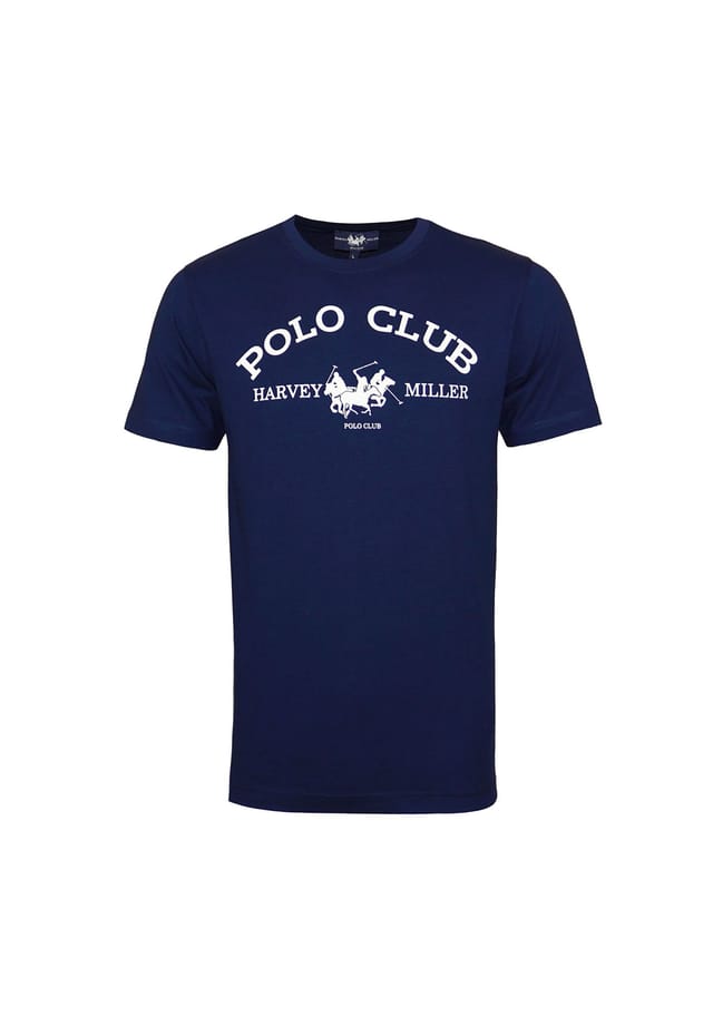 

Футболка hrm polo club с коротким рукавом и круглым вырезом Harvey Miller, синий