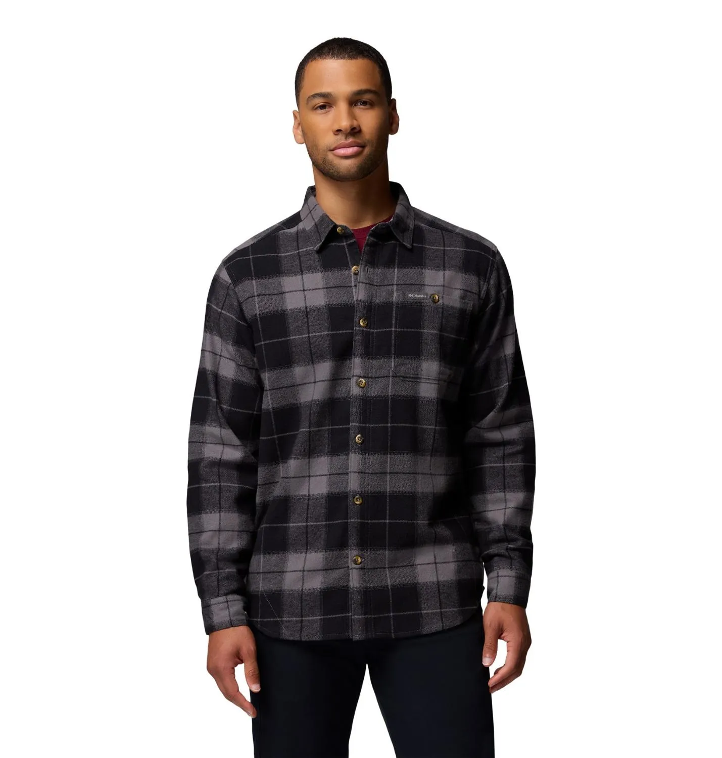 

Рубашка из фланели Pitchstone Heavyweight II - мужская Columbia, City Grey Macro Buffalo Tartan