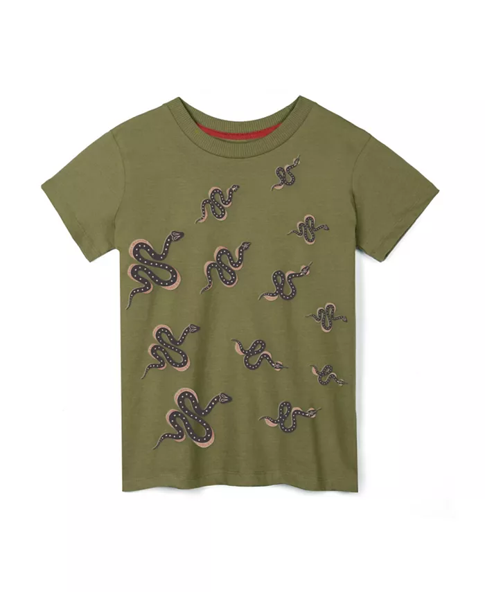 

Футболка с короткими рукавами из органического хлопка Fair Trade для малышей Mightly, зеленый