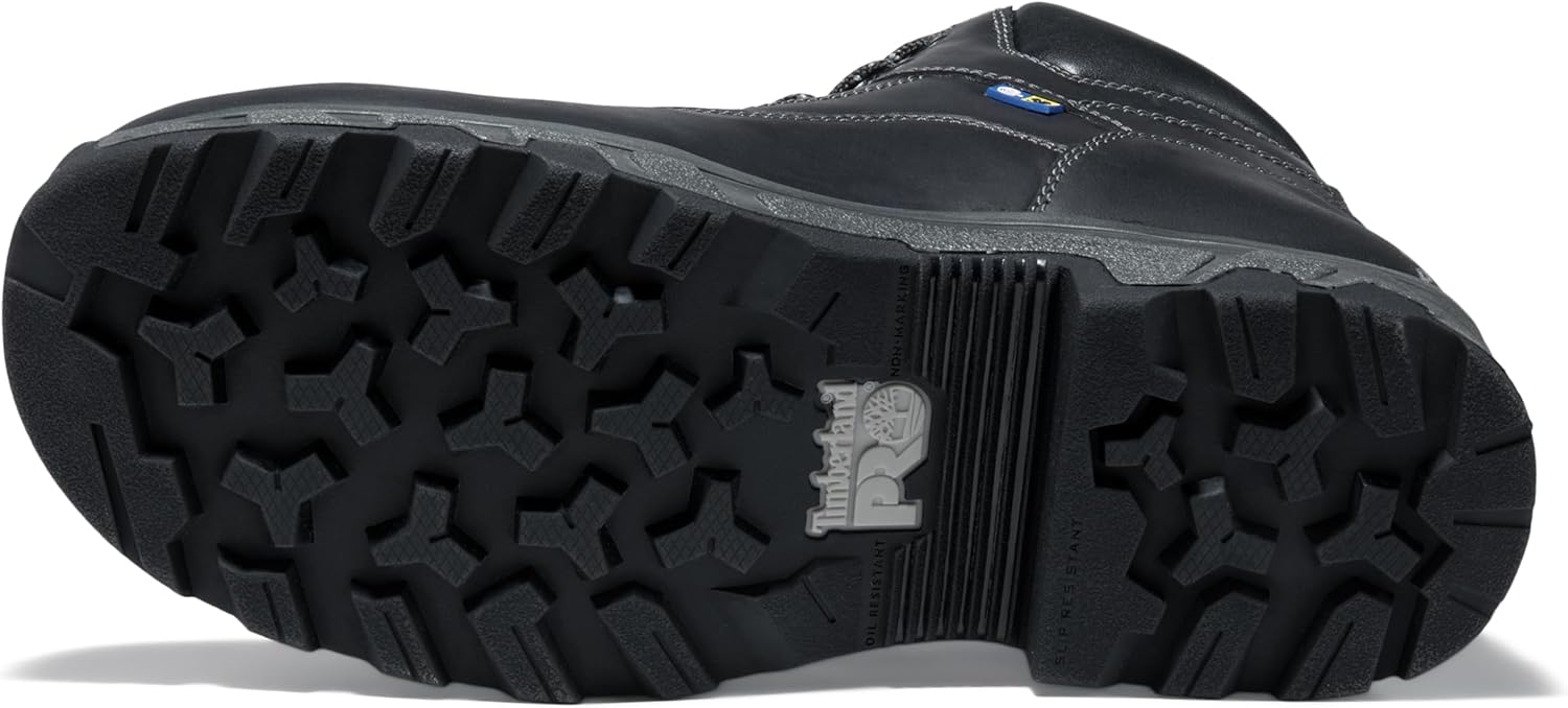 Timberland PRO мужские рабочие ботинки Workstead 6 дюймов с композитным защитным мыском, антистатической подошвой для промышленных работ, Black — фото 4