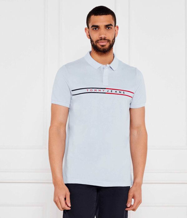 

Рубашка поло Slim fit Tommy Jeans, синий