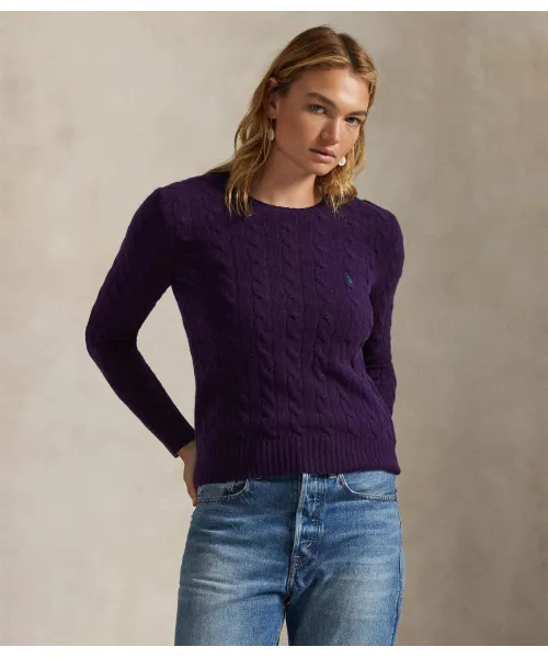 

Шерстяной свитер Джулианны Regular fit Polo Ralph Lauren, фиолетовый