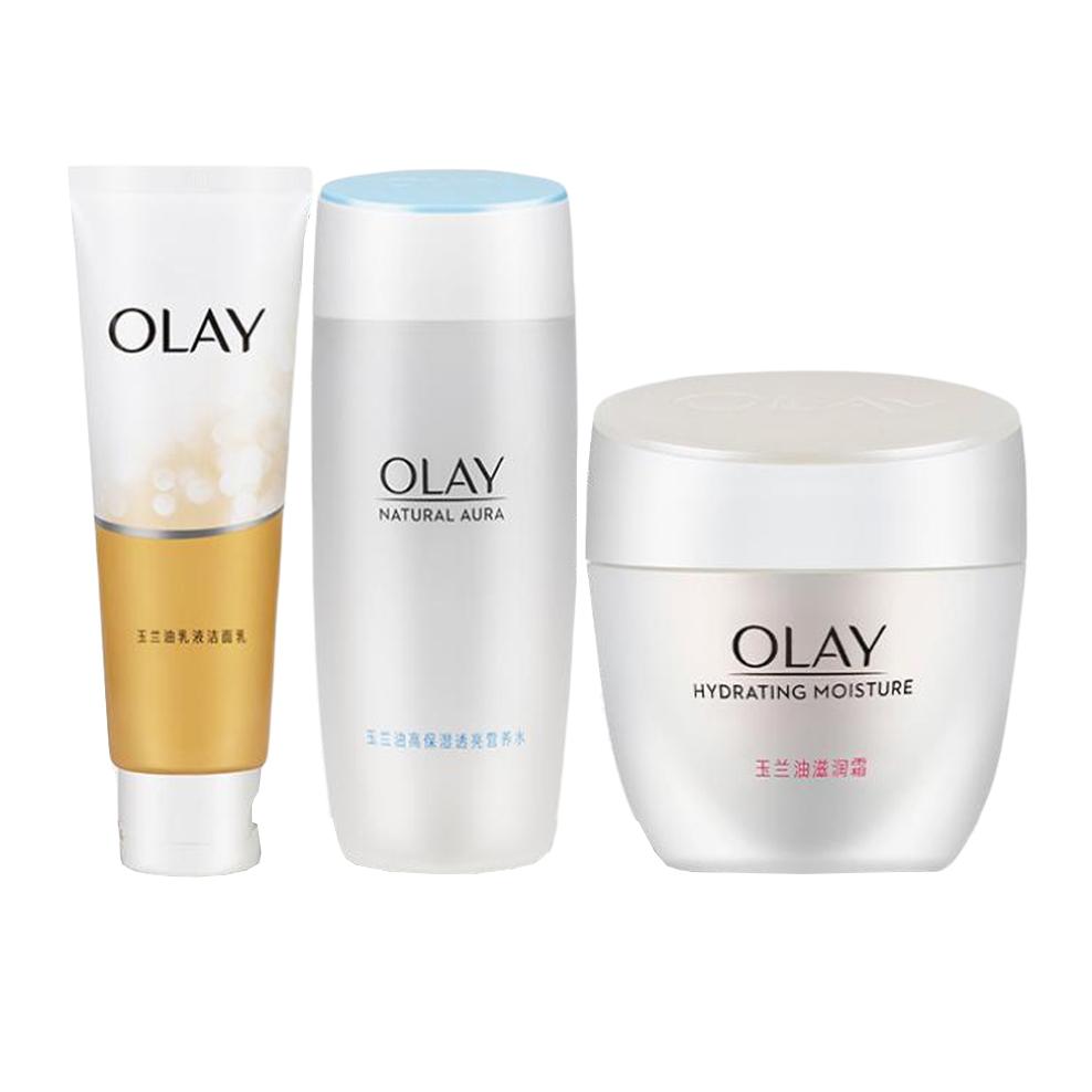 

Набор для ухода за кожей с ниацинамидом: тоник, очищающее средство, увлажняющий и подтягивающий крем 100г+150мл+50г Olay