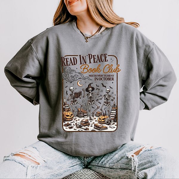 

Легкий свитшот с эффектом окрашивания Read in peace book club Simply Sage Market, Grey, Серый, Легкий свитшот с эффектом окрашивания Read in peace book club Simply Sage Market, Grey