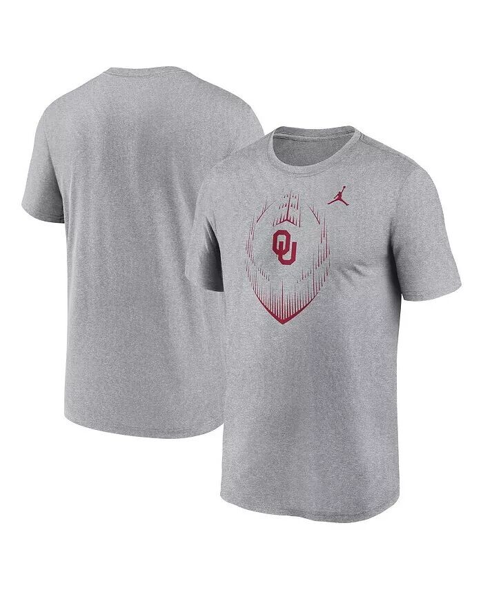 

Мужская футболка Jordan Heather Grey Oklahoma Sooners Primetime Legend Icon Performance Nike