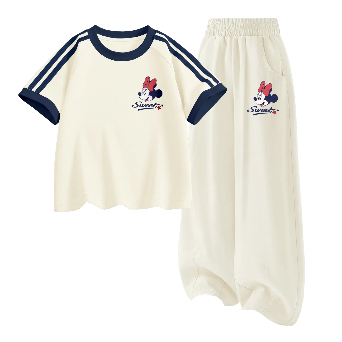 Детский спортивный костюм Casual Sportswear 2 Piece Set Disney, Di Sweet K Almond White+Di Sweet K Beige Apricot