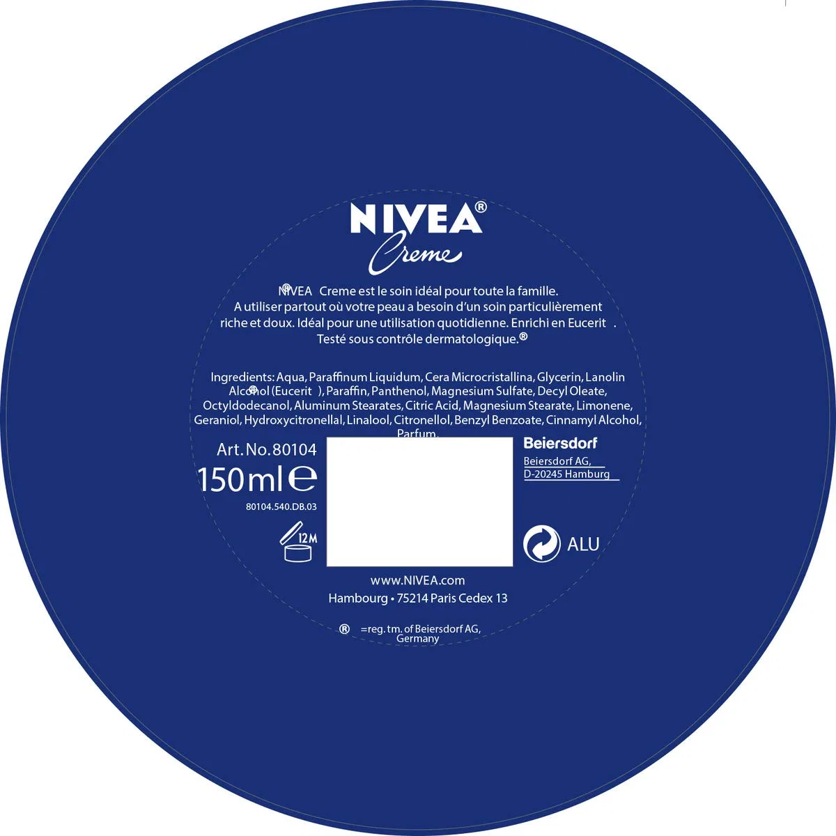 Крем для лица Nivea — Тела и рук с эвцеритом от, 150 мл — фото 3