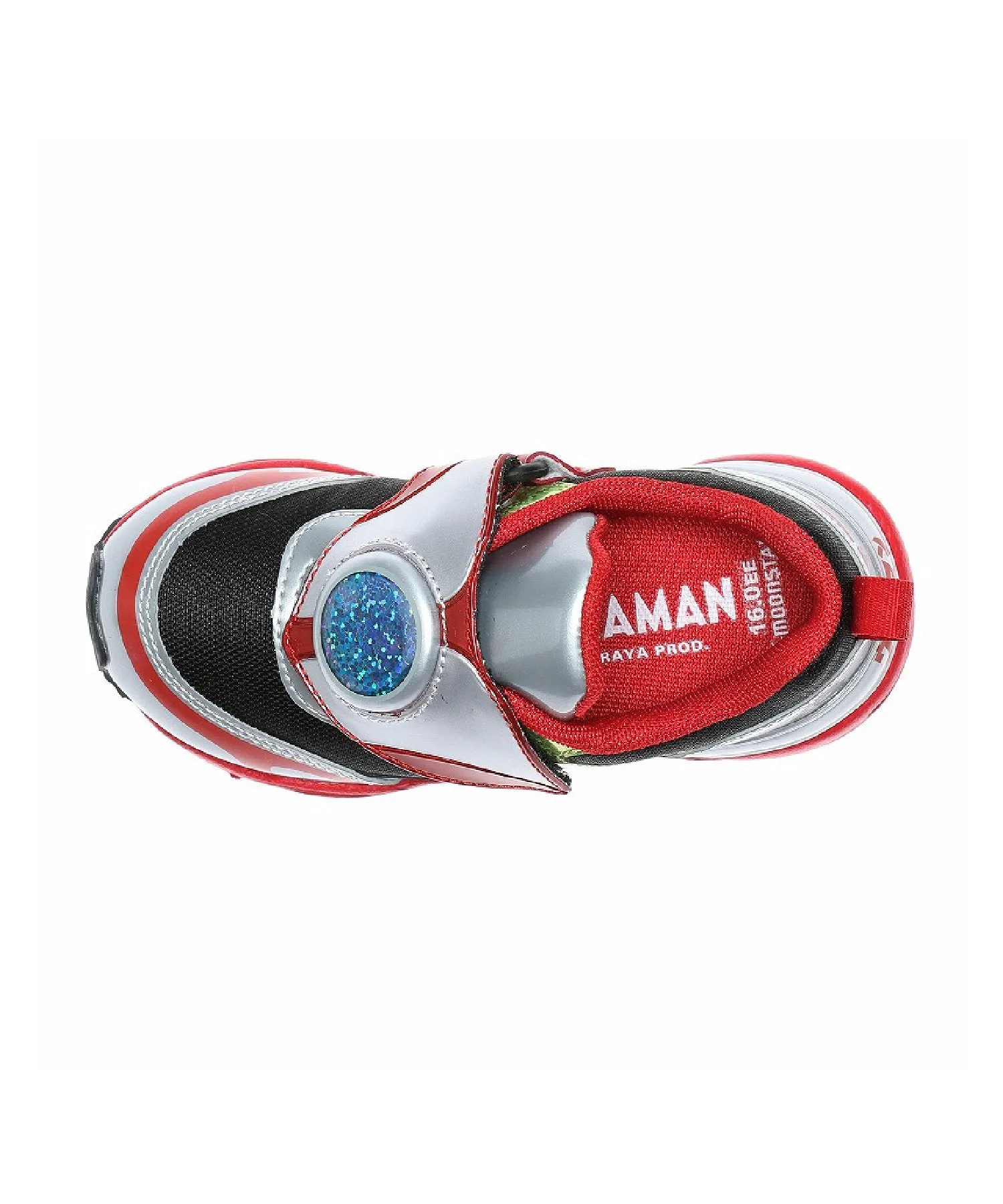 Детские кроссовки UT 155 Ultraman со светодиодной подсветкой, размер 2E. Moonstar, Silver — фото 3