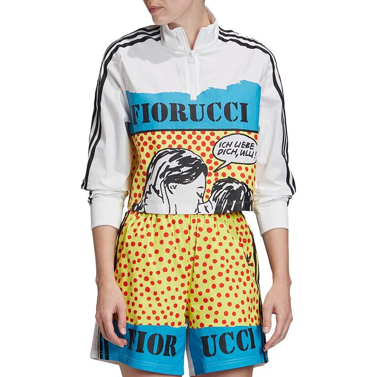 Укороченный топ Fiorucci X женский белый Adidas Originals — фото 3