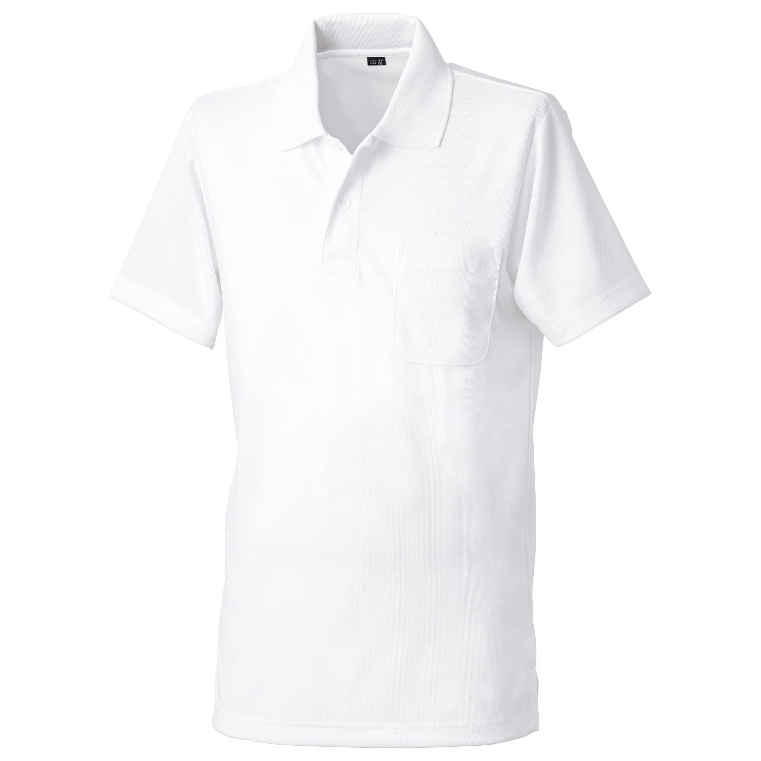 

Поло Oguraya POLOIZM 6001 с коротким рукавом, влагоотводящая, быстросохнущая ткань, белое, SS (6001-90-SS) Kokuraya