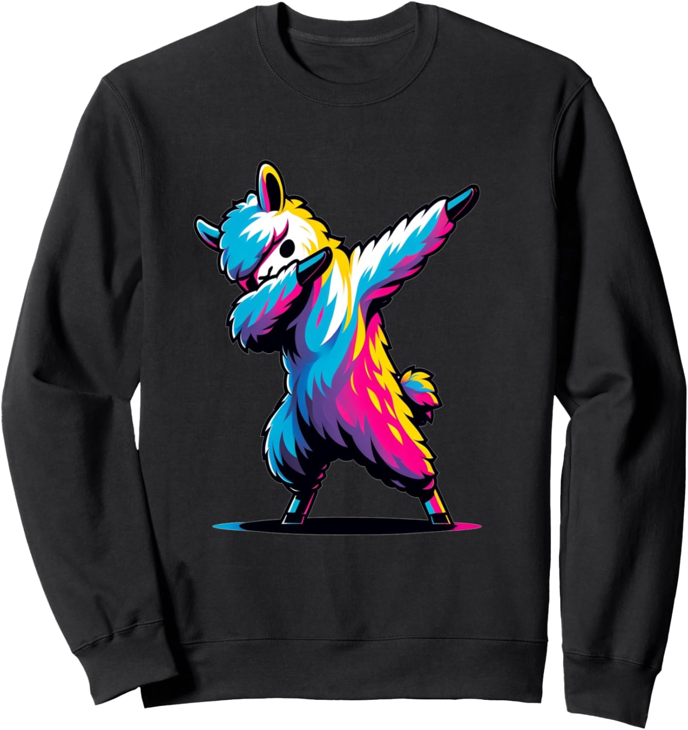 

Толстовка с изображением танцующей голубки и ламы в стиле «отдых на природе» Dustwear Design - Dab And Dab, черный