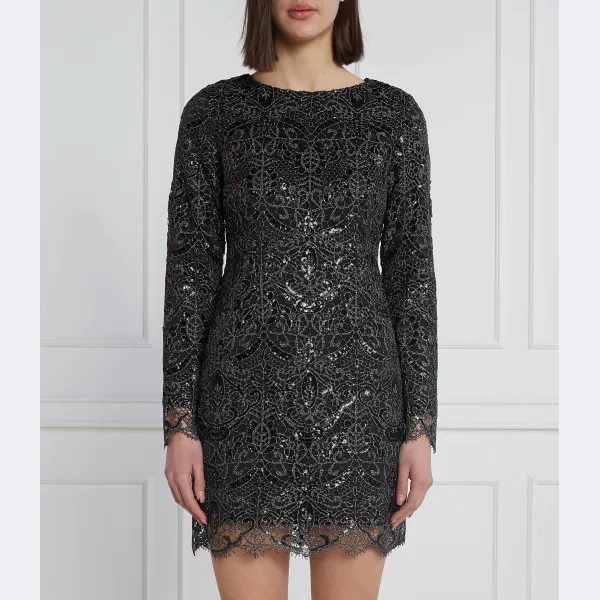 

Платье из блестящего кружева Marciano Guess, черный