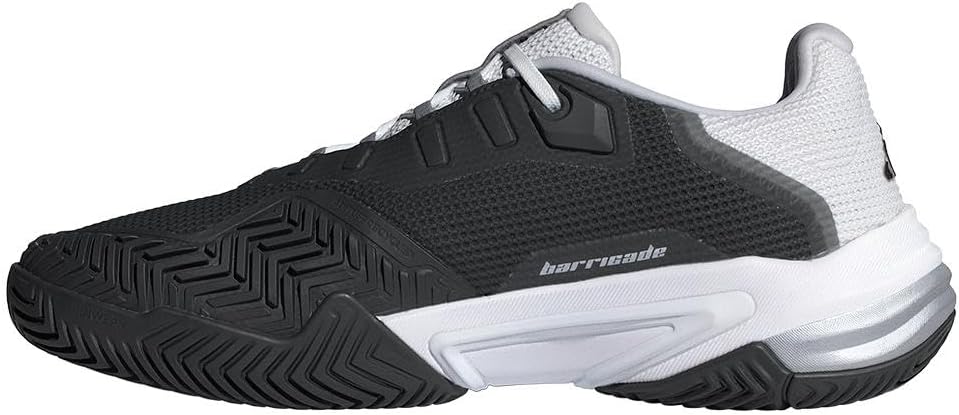 Мужские кроссовки Adidas Barricade 13, белый/черный/серый — фото 4