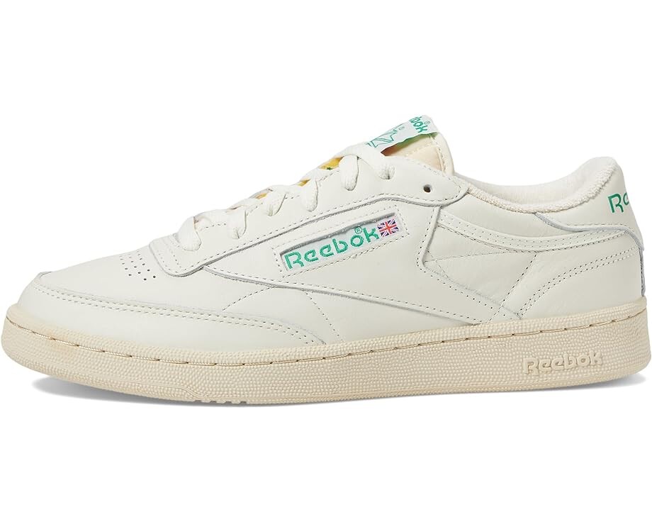 Кроссовки Reebok Lifestyle Club C 85, цвет Chalk/Paper White/Glen Green — фото 4